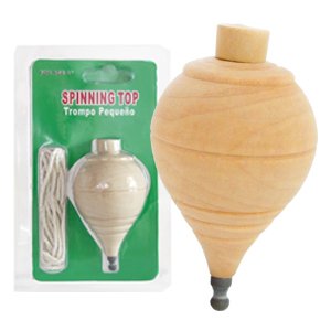 CLASSIC TROMPO WOODEN wood SPINNING TOP SIZE 3