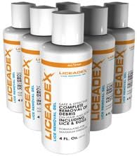 Liceadex Lice &amp; Nit Removal Gel :: Non-Toxic Lice Treatment Gel :: 6 Pack