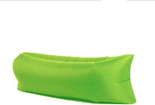 Inflatable Lounger, Portable Air Beds Sleeping Sofa Couch for Travelling, Camping, Beach, Park, Backyard (210T Nano Nylon, fruit green)