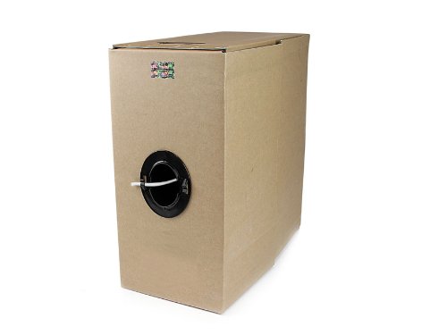 StarTech.com 1000 ft Bulk Roll of White CMR Cat5e Solid UTP Riser Cable - Cat 5e Riser Cable - Cat.5e CMR Ethernet Cable - 24 AWG - White