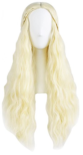 Daenerys Targaryen Wig for Women, Adult Queen Cosplay Wigs Halloween Christmas Fancy Ball