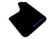 Rally Armor MF12-BAS-BL Black, Blue Mud Flap with Logo (Universal Fitment (no Hardware) Basic) primary