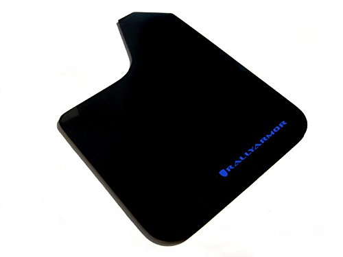 Rally Armor MF12-BAS-BL Black, Blue Mud Flap with Logo (Universal Fitment (no Hardware) Basic)