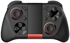 Milton Rechargeable Bluetooth Wireless Pro Game Controller Gamepad Joystick for Smart Phones and Tablets with 40 Hour Lithium Battery (iOS, Android Compatible) โ Black
