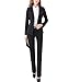 Women's 2 Piece Slim Fit Suits Set for Business Office Lady Blazer Jacket Pants