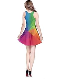 CowCow Vestido sin mangas con estampado iridiscente para mujer