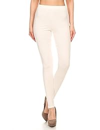 Leggings Depot Leggings sólidos de spandex de algodón ultra suave de primera calidad para dama