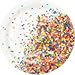 ShoppeShare Disposable Plates, Napkins, Cups, Tablecloth, Sprinkle Confetti Birthday Party Supplies, 6-Piece Bundle