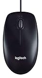 Logitech M100 Corded Mouse - Wired USB Mouse for Computers and Laptops, for Right or Left Hand Use, Black
