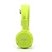 GranVela X2 Foldable On-Ear Wireless Headphones Support Bluetooth Micro SD Card Player, FM Radio with Built-in Microphone Calls for Kids Earphones, gift, Smartphones (Lemon Green)