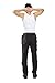 Mens Softshell Pants Waterproof Windproof Hiking Outdoor Soft Shell Trousers 1607 Black XX-Large