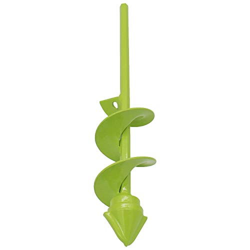UGarden Bulb & Bedding Plant Auger, with Garden Genie Gloves, Garden Plant Flower Bulb Auger 2" x 9" Rapid Planter, Non-Slip Hex Drive fits Any 3/8-inch Drill. (3 Circles)