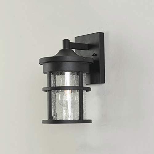 Ip65防水壁取り付け用燭台モダンな外壁ライト外部ライトフィクスチャガレージ フロントポーチ照明用の屋外の黒いアルミニウム壁ランプ 美品