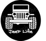 Chase Grace Studio Jeep Life Off Road 4 X 4 Wrangler Rubicon Vinyl Decal Sticker|White|Cars Trucks Suvs Laptops Tool Box Wall Art|5