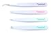 Professional Unicorns Tweezer Set- 4 Tweezers + Case! Facial, Ear, Nose & Ingrown Hair Remover Treatment. Make Perfect Eyebrow Shapes with Manscaper, Unibrow Trimmer. (Unicorn Edition)