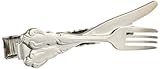 Status Men's Tie Bar Crossed Knife and Fork, Silver, One Size