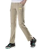 Makino Women's Convertible Quick-Drying Hiking Pants M131612006 Khaki US Small(Asian L)
