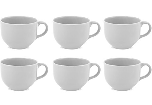 Oxford Biona Jumbo Mugs (Set of 6) (Pure White)