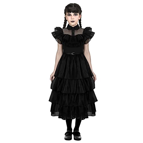 Wednesday Addams Black Raven Dance Dress Women Girls School Gothic Tulle Lace Costume Dress Halloween Party Outfit (Kids Dress, Small) in Kenya | Whizz Wednesday Addams Black Raven Dance Dress Women Girls School Gothic Tulle Lace Costume Dress Halloween Party Outfit (Kids Dress, Small) in Kenya | Whizz