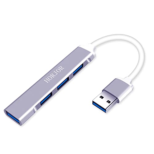 HORJOR Hub 4 In 1 Adattatore Multiporta Con 1 Porta USB 3.0 e 3 Porte 2.0, Sdoppiatore Dongle per MacBook Pro/Air, Laptop, iMac, iPad, Galaxy, Tastiera, Topo