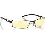 Gunnar Optiks G0005-C001 SheaDog Full Rim Ergonomic Advanced Computer Glasses with Headset Compatibility and Amber Lens Tint, Onyx Frame Finish