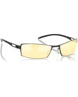 Gunnar Optiks G0005-C001 SheaDog Full Rim Ergonomic Advanced Computer Glasses with Headset Compatibility and Amber Lens Tint, Onyx Frame Finish