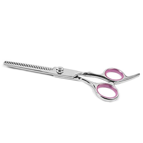 Professional Pet Dog Grooming 7 Inch Scissors Set Straight&Curved&Thinning Shears Ki - Thumbnail 3