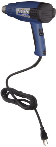 Steinel HL 1810 S General-Purpose Heat Gun, Three Stage Professional 120 V Hot Heat Tool with Duratherm Heating Element, 1400 W Hot Heat Blower with cool air stage, Non-slip soft stand and Industrial grade rubber power cord,  34820