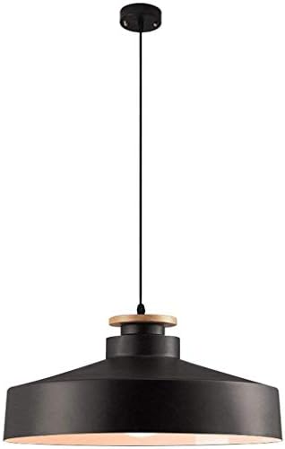 WSXXN Vintage Pendant Lights, Industrial Black Metal Edison Pendant Light for Bar Loft Barnyard Farmhouse 1 Light Hardwired Ceiling Pendant Light Luxury Craftsman Pendant Light (Color : Black)