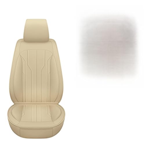 AOOG Leather Car Seat Covers, Leatherette Automotive Seat Covers for Cars SUV Pick-up Truck, Non-Slip Vehicle Car Seat Covers Universal Fit Set for Auto Interior Accessories, Full Set