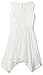 As U Wish Girls' Big Solid Gauze Hanky Hem Dress