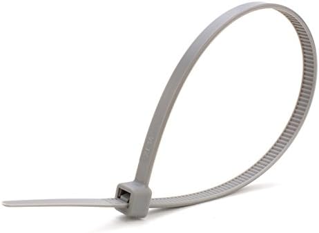CTS Brand - 11 Inch, 50 Lb Tensile Strength, Gray Nylon Cable Tie (Bag of 100)