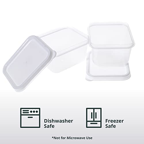 Greenco Mini Rectangular Storage Containers, 20 Pack, 2oz Reusable