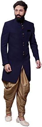 PinkCityCreations Indian Designer Partywear Ethnic Color Fancy Fabric Mens Indo Western