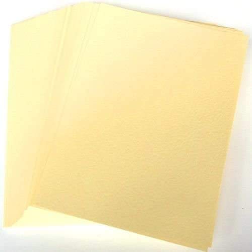 Hammered Cream 5" x 7" Postcard Card Stock x50 Sheets Per Pack