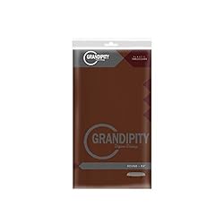 Brown 1 Pack Premium Disposable Plastic Tablecloth