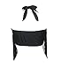 Uniarmoire Womens Plus Size High Waist Fringe Swimwear Two Piece Swimsuit Black