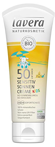 Lavera Sensitive zonnecrème Kids Lsf 50 ∙ 100% minerale kinderzonwering ∙ ongeparfumeerd ∙ Waterbestendig ∙ Uva/Uvb…