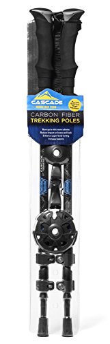 Cascade Mountain Tech Carbon Fiber Quick Lock Trekking Poles