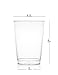 Elite Selection 7 Oz. Clear Disposable Plastic Cups | Perfect Hard Plastic Tumblers Cups for Party, Wedding, Cocktails | Pack of 50