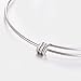 Sromay 15 Pieces Wire Blank Bracelet Stainless Steel Expandable Charm Bangle Bracelet for DIY Jewelry Making, 2 Inch, 2.4 Inch, 2.6 Inch