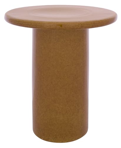 SAFAVIEH Home Collection – Joslin 19-Inch Ceramic Garden Stool, Ginger Glazed F…