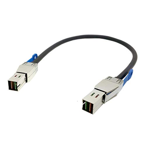 External Mini SAS HD SFF-8644 to Mini SAS High Density HD SFF-8644 Data Server Raid Cable 50cm 12Gbps