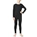 32 Degrees Weatherproof Big Boy's Base Layer Thermal Shirt Long Underwear Set (X-Small, Black)