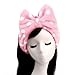 G2PLUS SPA Headband, 2PCS Makeup Headbands for Women, Soft Bow Headbands with Elastic Band for Spa, Washing Face, Makeup, Skincare, Party (Pink & Blue)