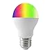 FUYUTEC 6W WiFi Led Bulb E27 (50 Watt Equivalent） RGB+Warm White Dimmable Colorful 450 Lumen, Color Change Controlled by Remote or Smart Andriod iOS Phone Via WiFi iBox