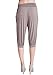 Flying Street Woman Modal Fold-Over Waist Knee Length Harem Pants