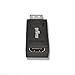 gofanco DisplayPort to HDMI Adapter Converter Dongle 1080P - Male to Female DP to HDMI for DisplayPort Enabled Desktops and Laptops to Connect to HDTV/HDMI Displays - Black (DPHDMID)