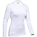 Under Armour Women's ColdGear Authentic Mock, White (100)/Metal, Medium