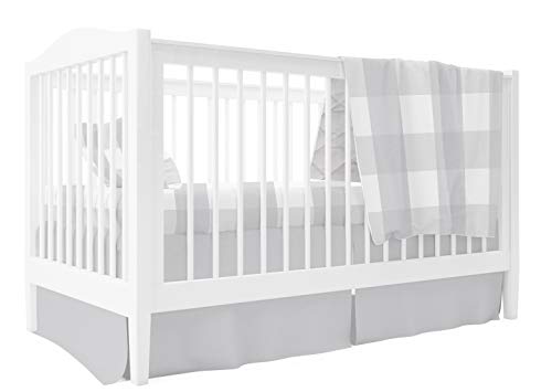 image for Ely's & Co. Baby Crib Set 4 Piece, Crib Sheet,Quilted Blanket, Crib Sk